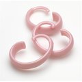 Livingquarters SCHE-28 Hang Ease C Type Plastic Shower Curtain Hooks in Rose LI257984